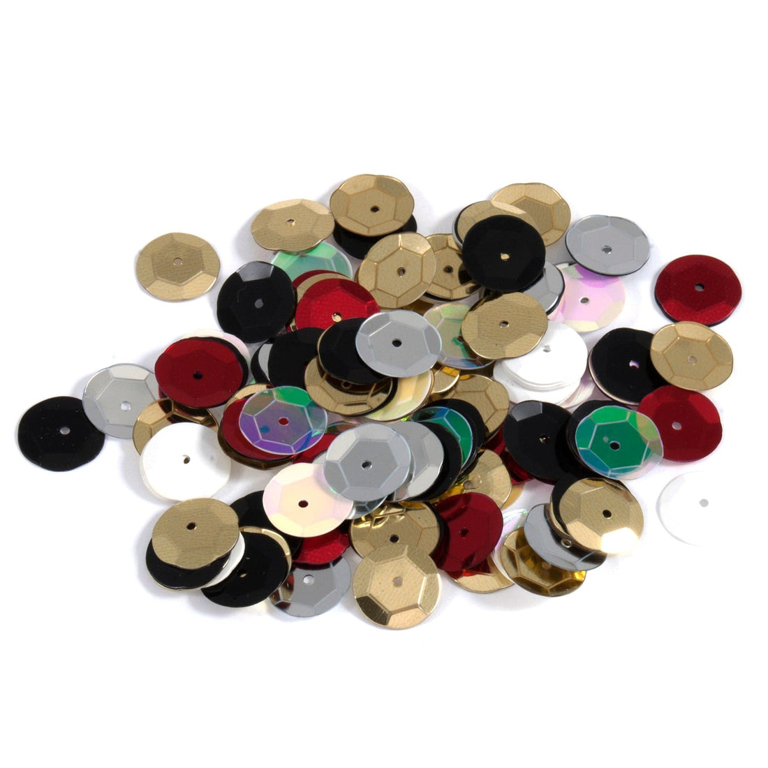 Trimits Beads Sequins Accessories Sequins: Cup: 10mm: Multicoloured - The Sewing Studio