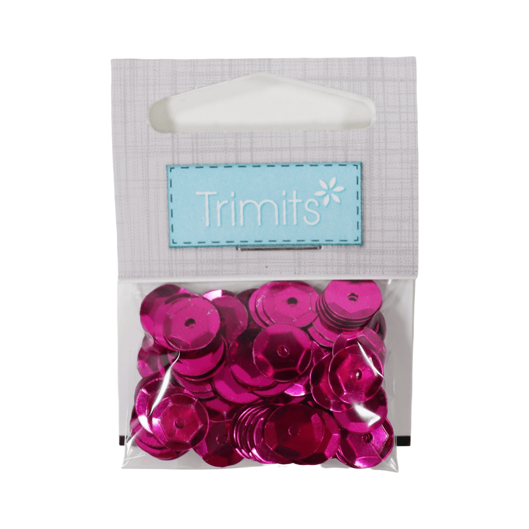 Sequins: Cup: 8mm: Pink