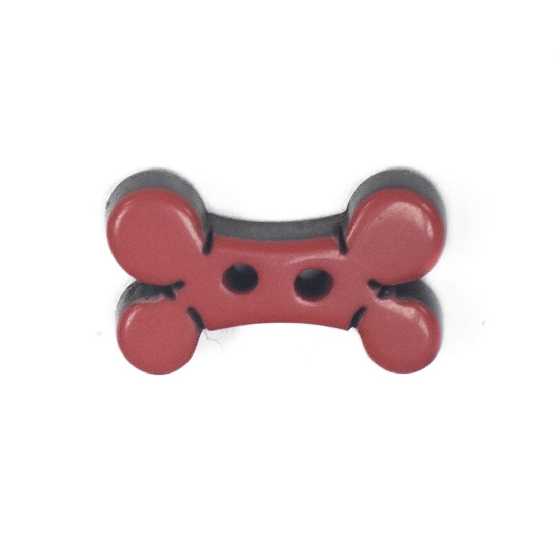 Trimits Buttons Red Bone Button 13mm - The Sewing Studio