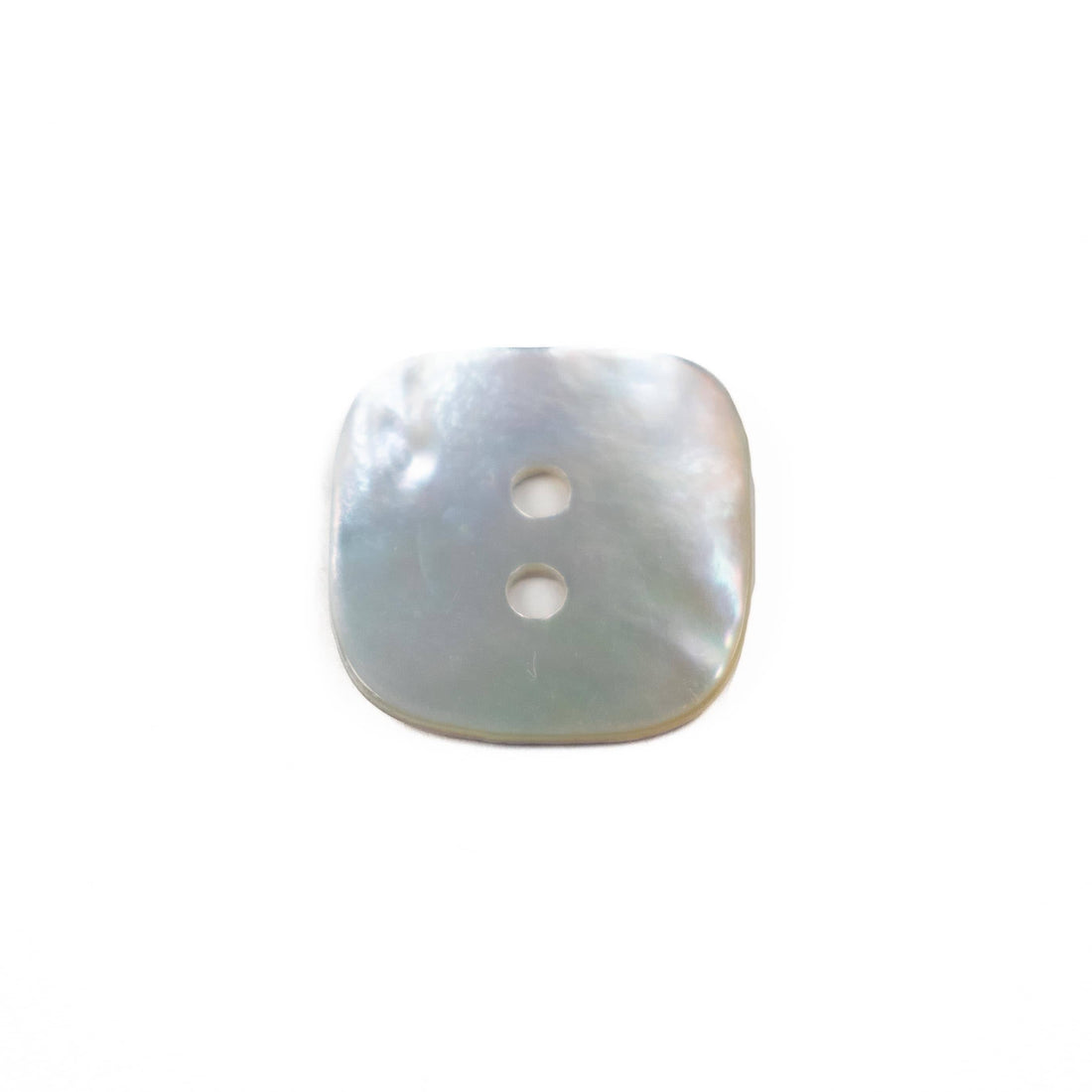 Trimits Buttons Silver Rounded Square Button 17mm - The Sewing Studio
