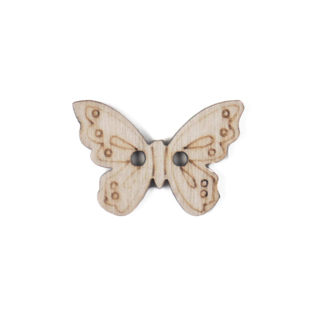 Trimits Buttons Wooden Butterfly Button 23mm - The Sewing Studio