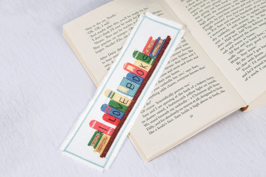 Trimits Cross Stitch Kits Cross Stitch Kit Bookmark I Love Books - The Sewing Studio