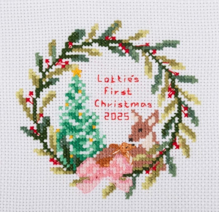 Trimits Cross Stitch Kits Cross Stitch Kit Mini Baby's First Christmas - The Sewing Studio