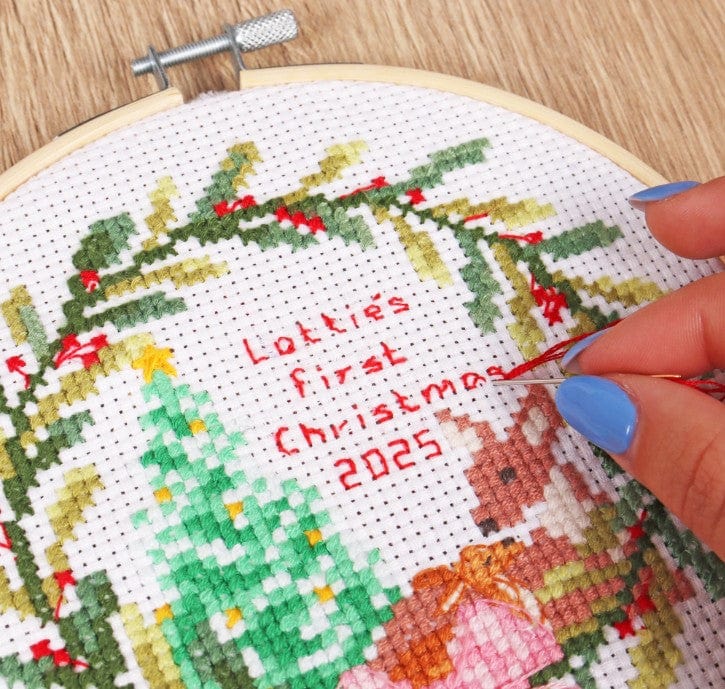 Trimits Cross Stitch Kits Cross Stitch Kit Mini Baby's First Christmas - The Sewing Studio