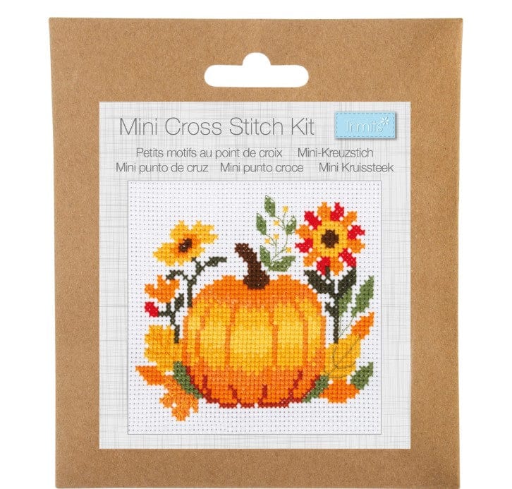 Trimits Cross Stitch Kits Cross Stitch Kit Mini Pumpkin - The Sewing Studio