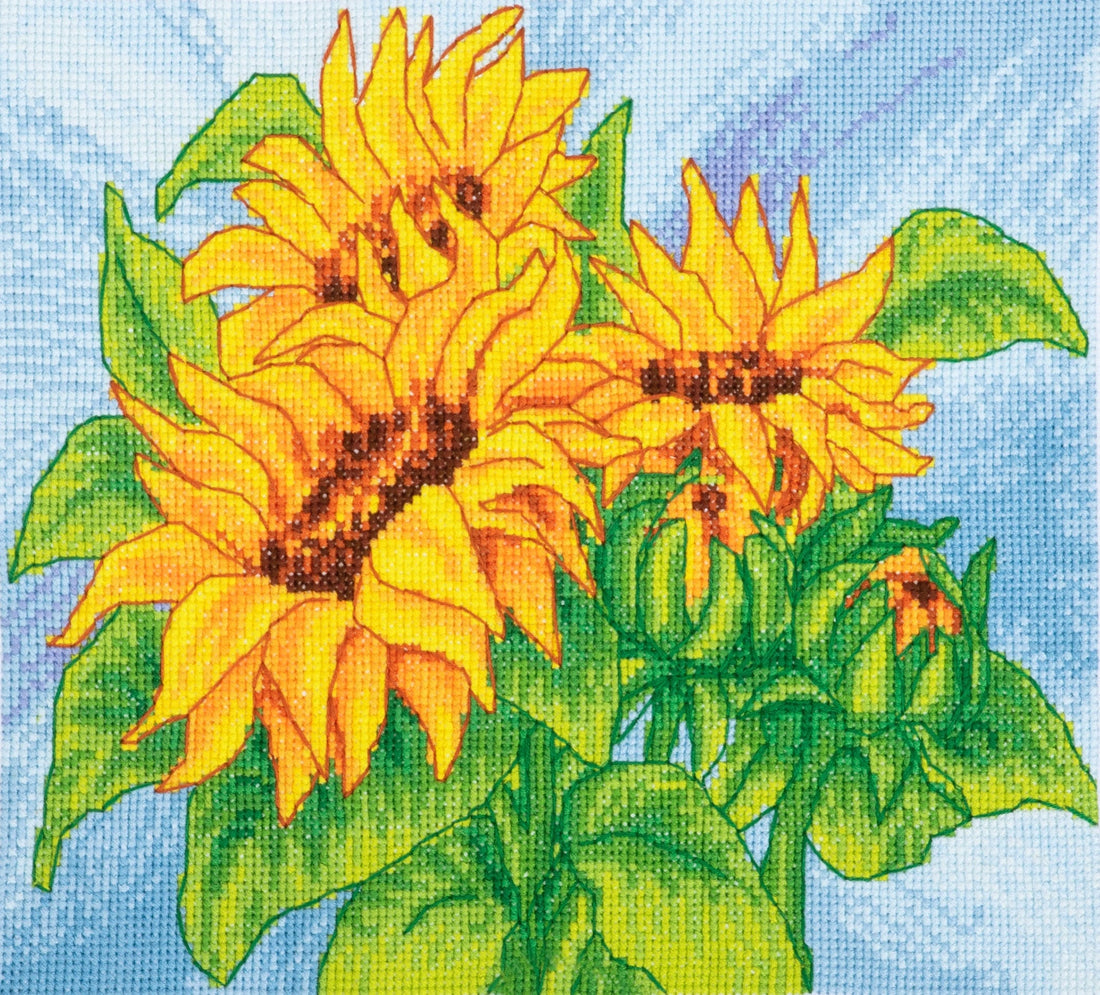 Trimits Cross Stitch Kits Cross Stitch Kit Sunflowers - The Sewing Studio