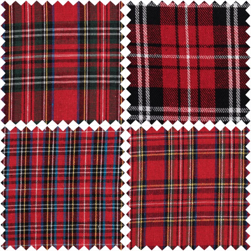 Trimits Fabric Pre Cuts Tartan Fat Quarter Pack - The Sewing Studio