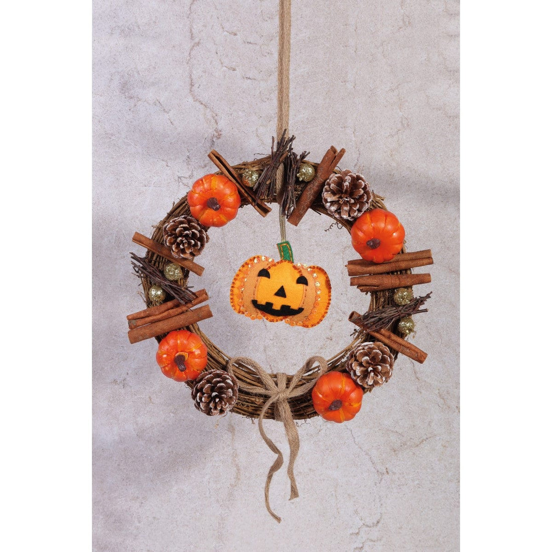 Trimits Felting Kits Felt Decoration Kit: Pumpkin - The Sewing Studio