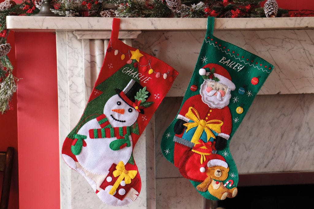 Trimits Felting Kits Felt Stocking Kit: Father Christmas - The Sewing Studio