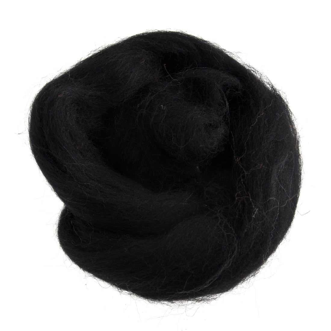 Trimits Felting Wool Natural Wool Roving, Black, 10g Packet - The Sewing Studio