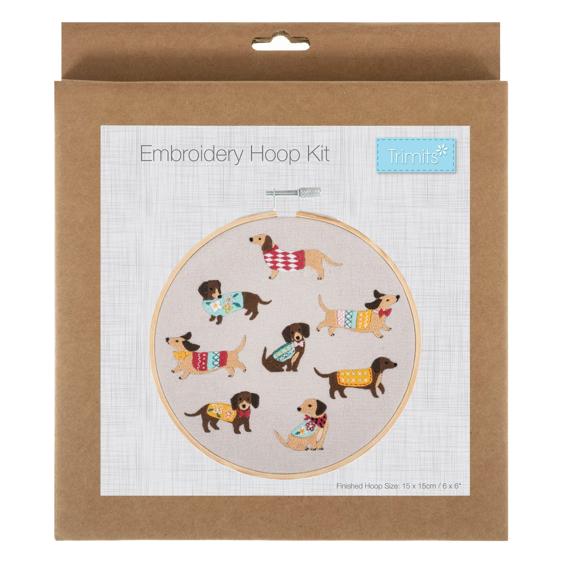 Trimits Sewing Kits Embroidery Hoop Kit Dogs  - The Sewing Studio