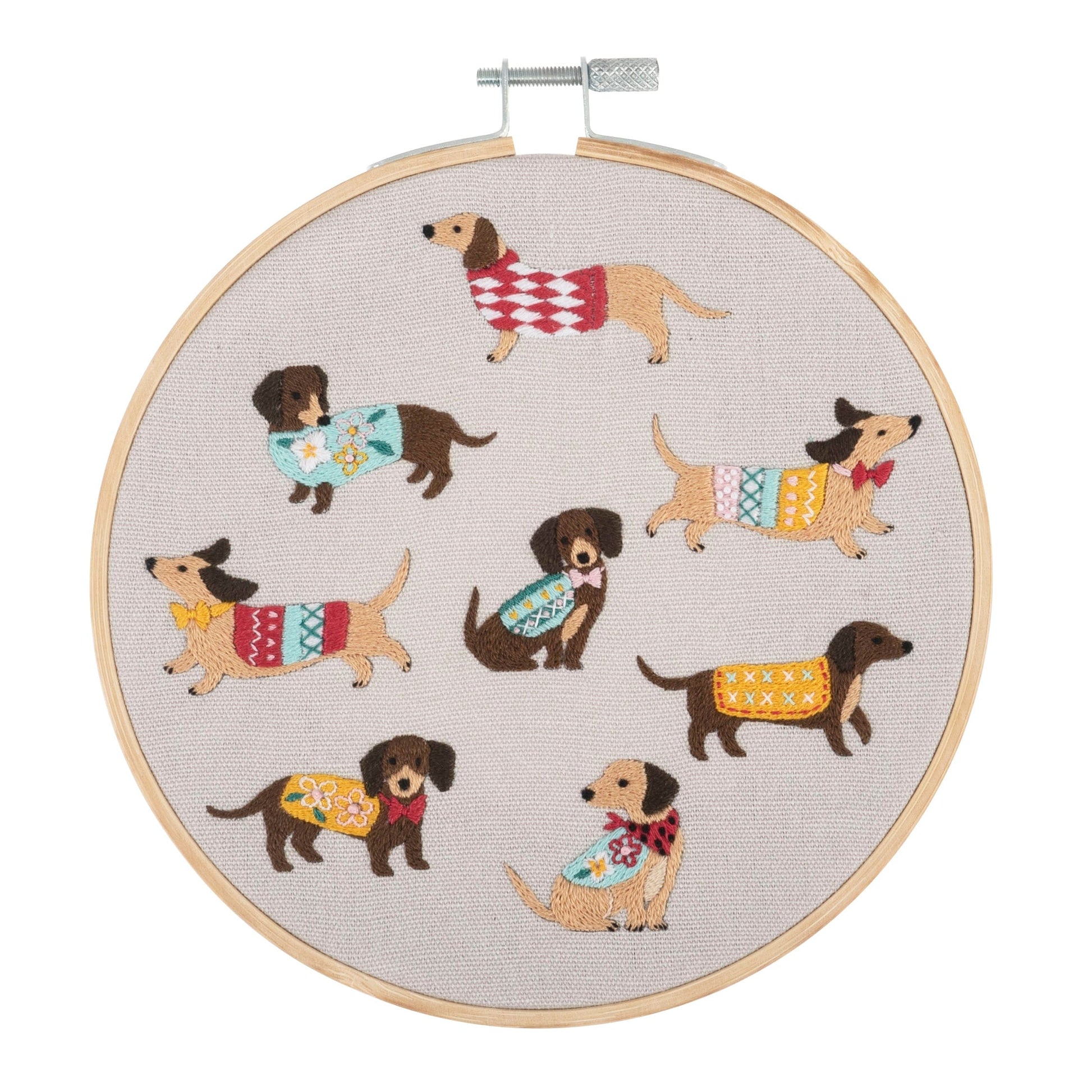 Trimits Sewing Kits Embroidery Hoop Kit Dogs  - The Sewing Studio