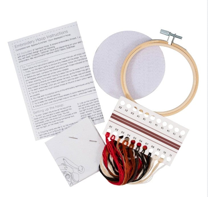 Trimits Sewing Kits Embroidery Hoop Kit Mini Daschund  - The Sewing Studio