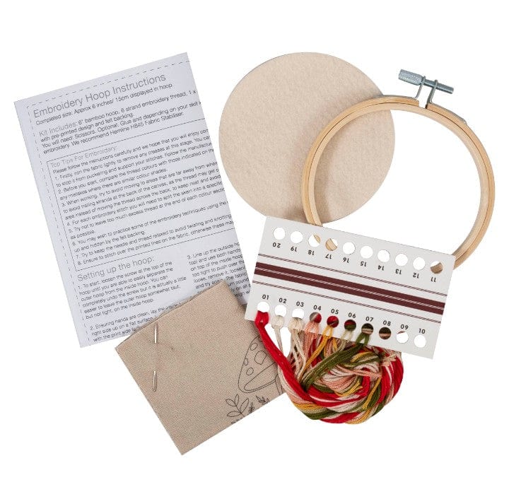 Trimits Sewing Kits Embroidery Hoop Kit Mini Woodland - The Sewing Studio