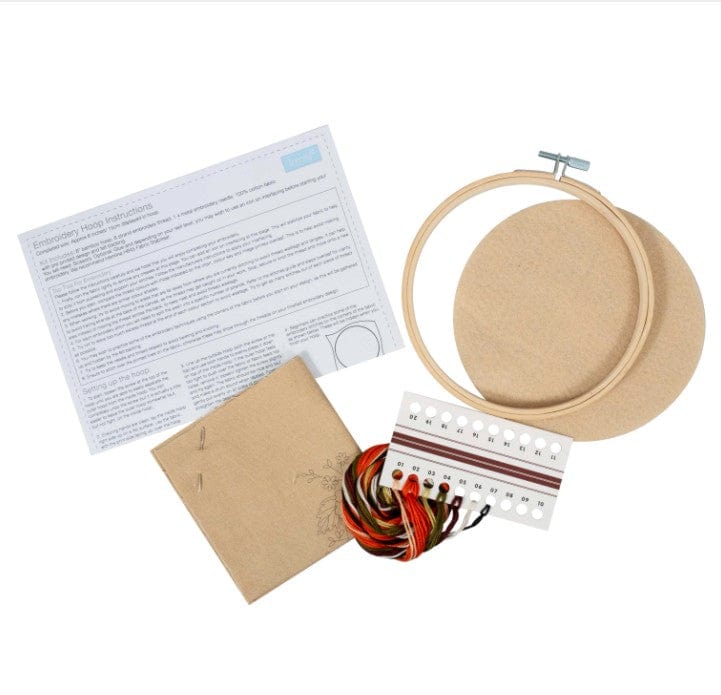 Trimits Sewing Kits Embroidery Hoop Kit Pumpkin - The Sewing Studio