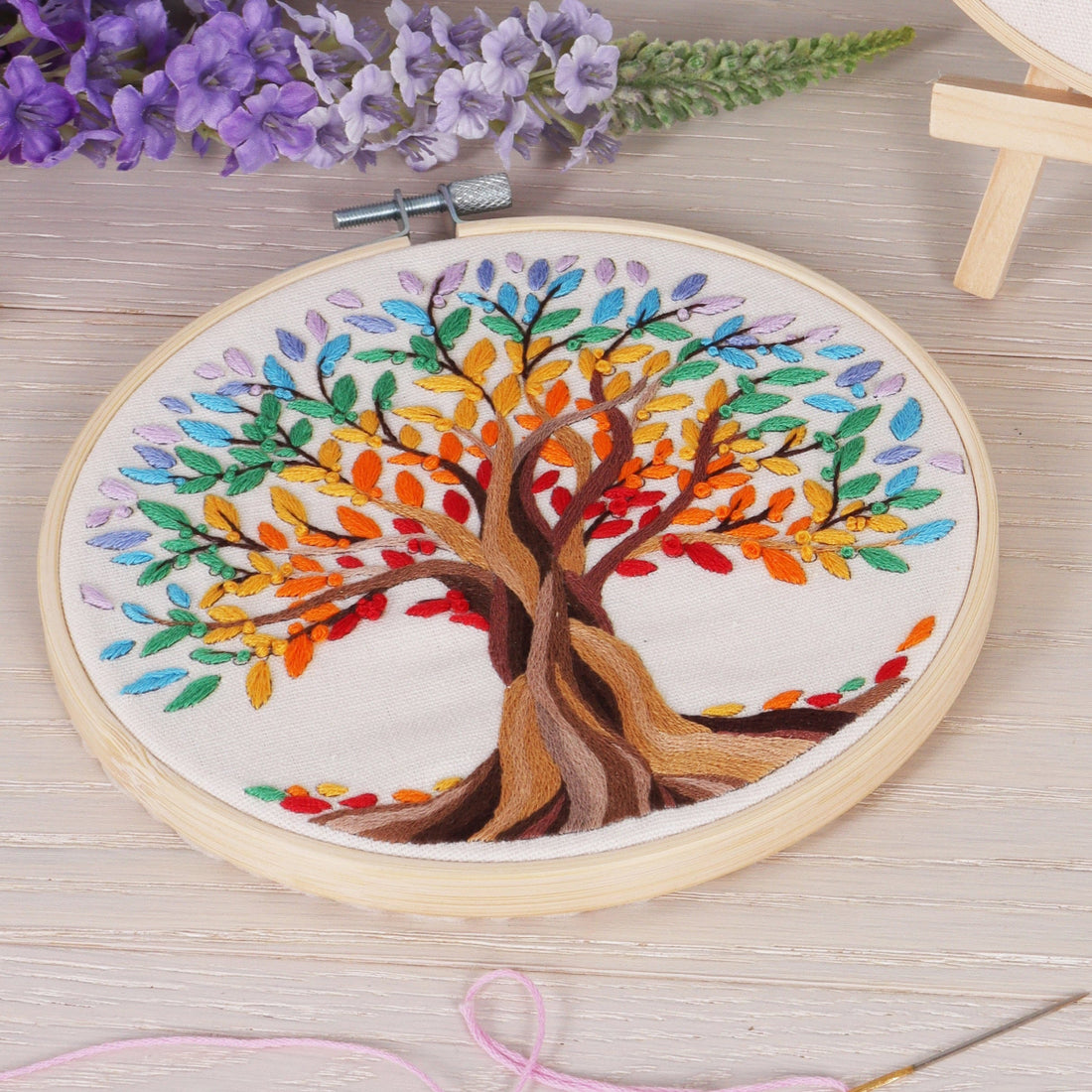 Trimits Sewing Kits Embroidery Hoop Kit Tree Of Life - The Sewing Studio