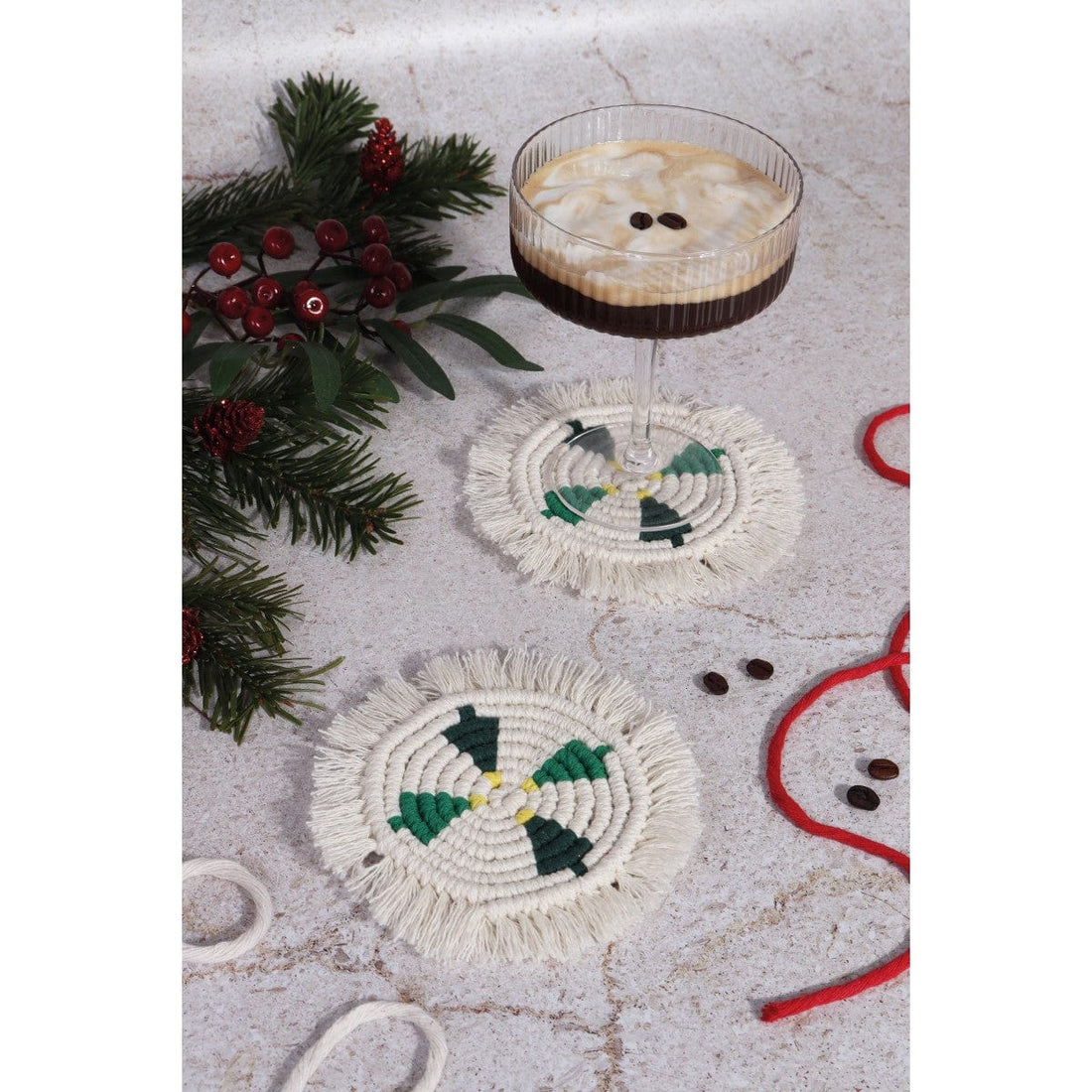 Trimits Sewing Kits Macramé Kit Coaster - The Sewing Studio