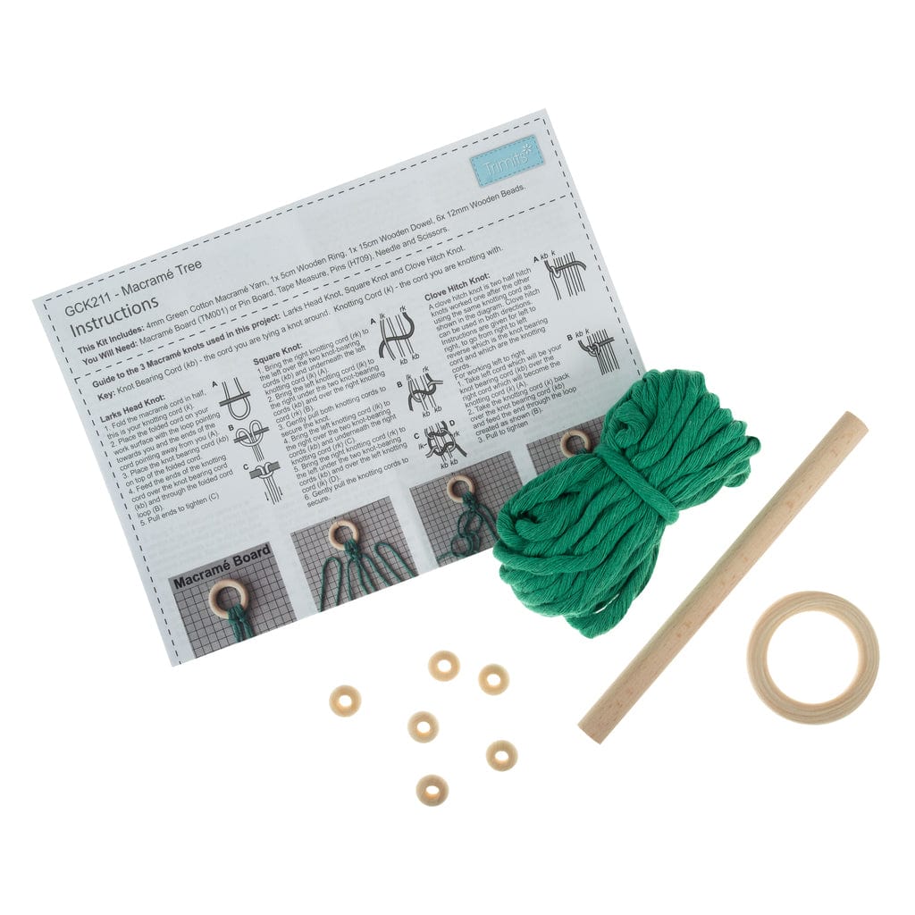 Trimits Sewing Kits Macramé Kit Tree - The Sewing Studio