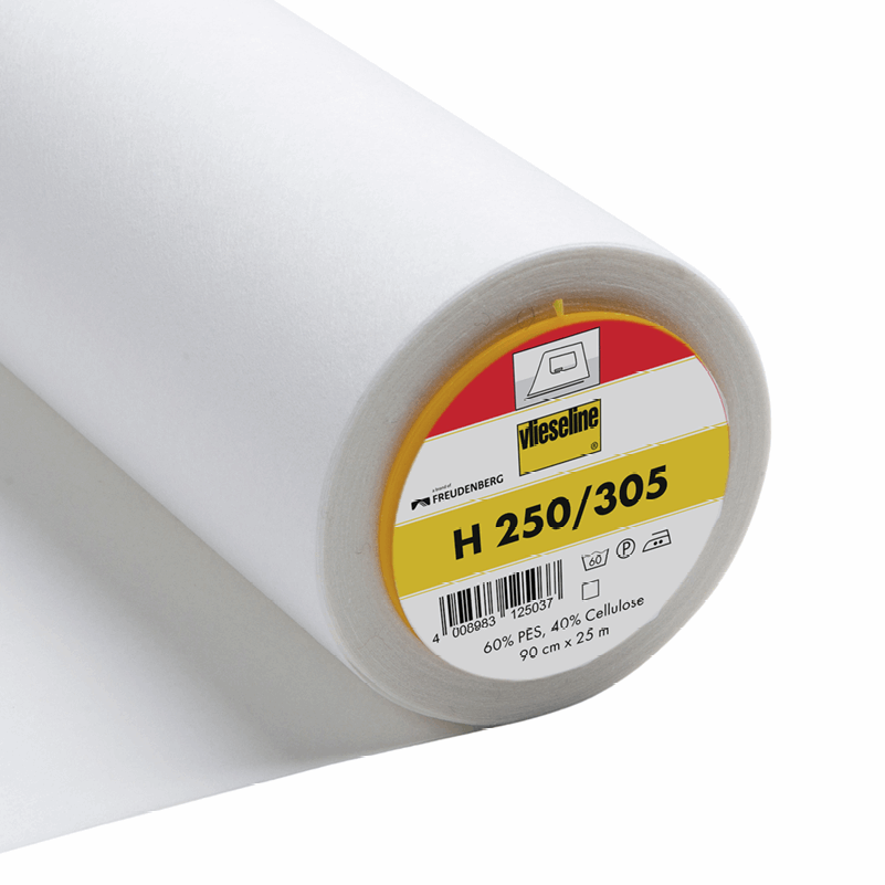 Vilene Interfacing Vilene Interfacing: Standard: Firm: White: Iron-On. Price per 1/4 metre. - The Sewing Studio