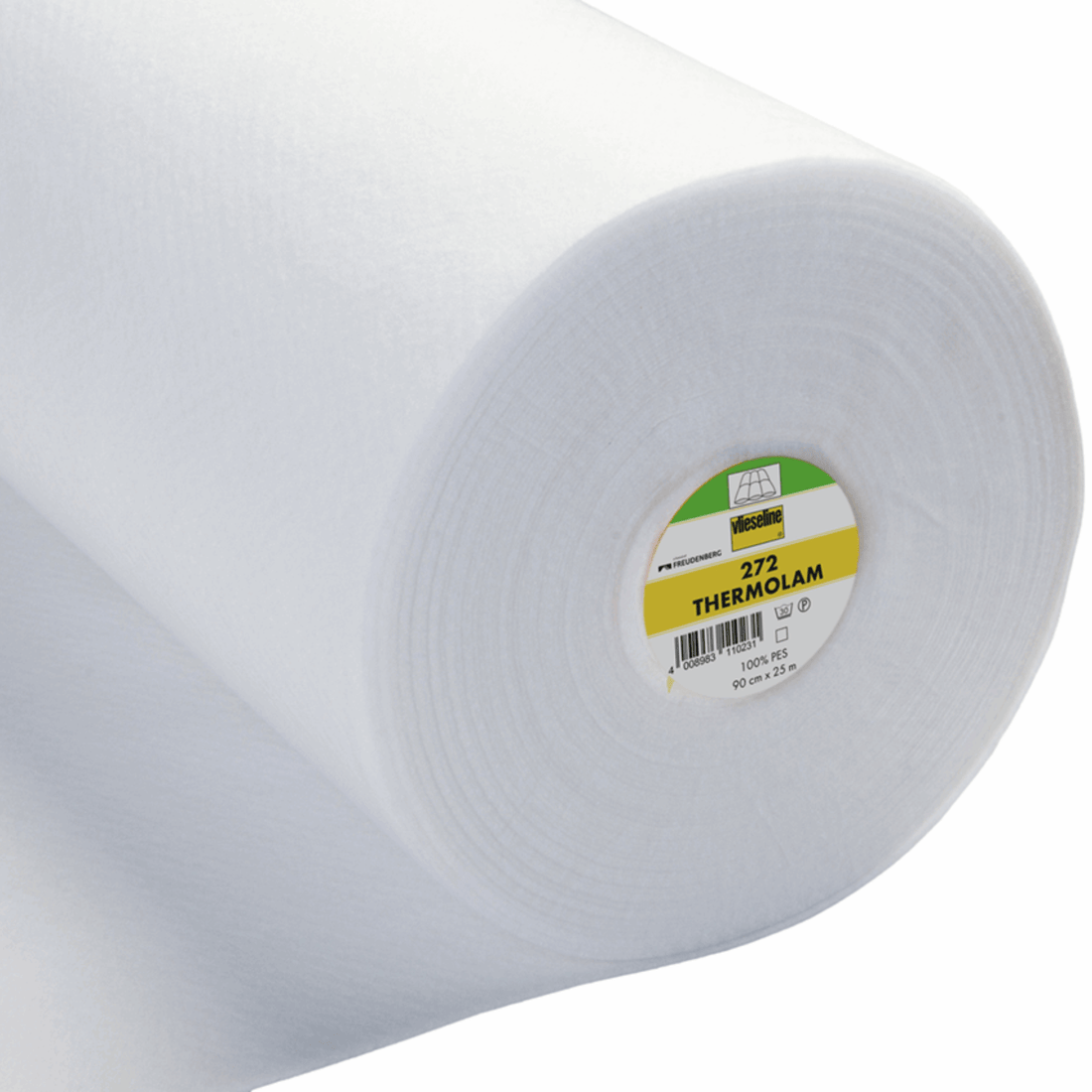 Vilene Interfacing Vlieseline 272 Thermolam Compressed Fleece: Sew-In: White. Price per 1/4 metre. - The Sewing Studio