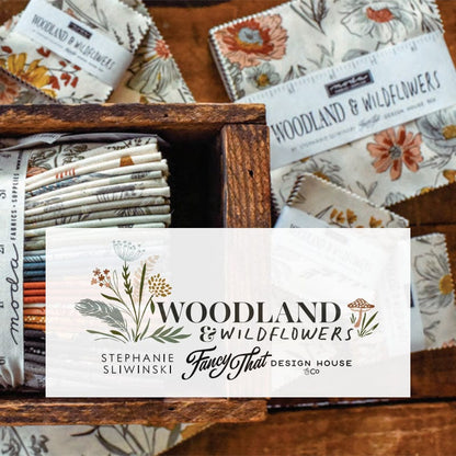 Moda Woodland Wildflowers Micro Mushrooms Pale Mint 45585-20 Lifestyle Image