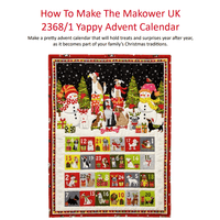 Free Pattern: How to Make Makower Yappy Christmas Advent Panel