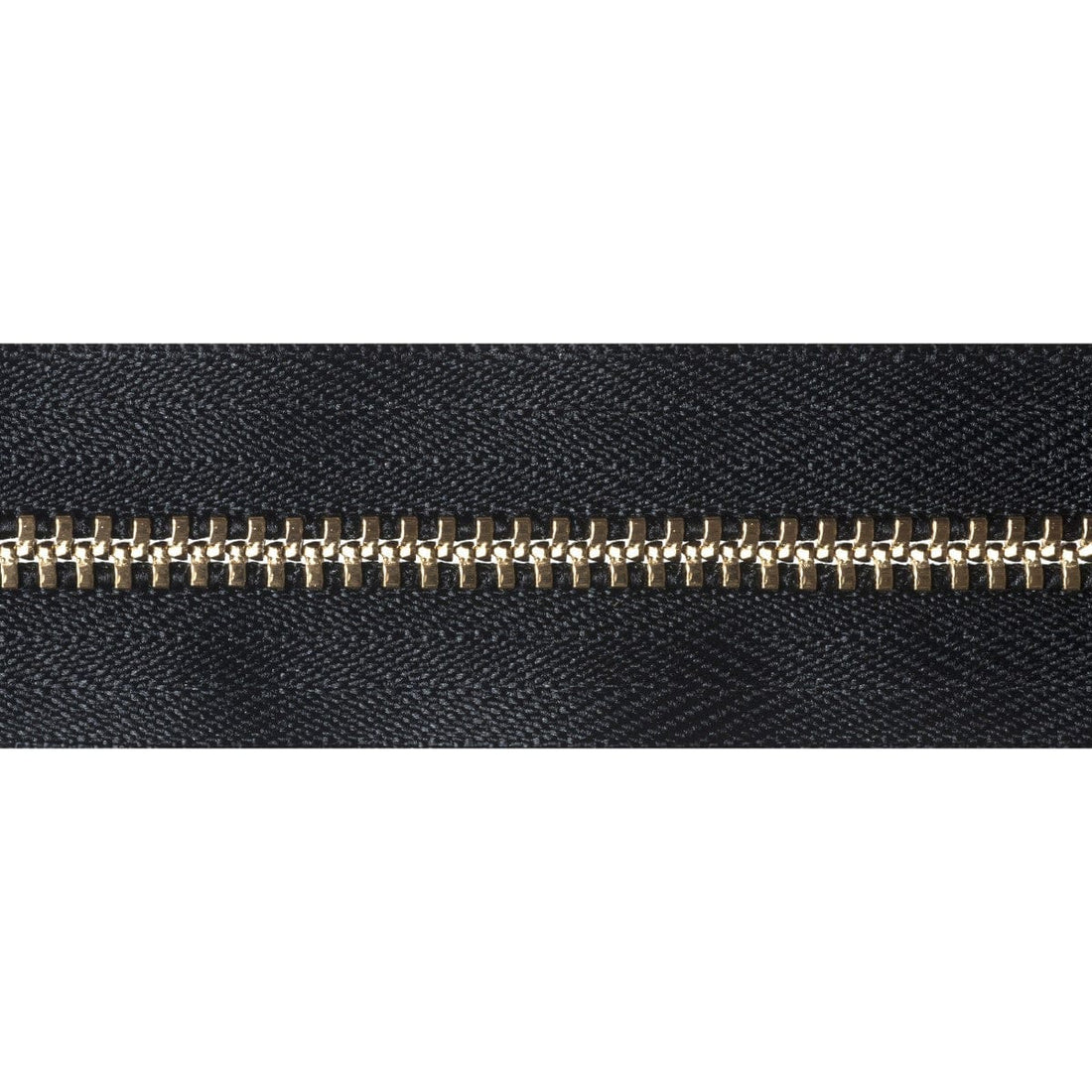 YKK Zips YKK Brass Jeans Zip 10cm / 3.93 inch: Black (Colour 580) - The Sewing Studio