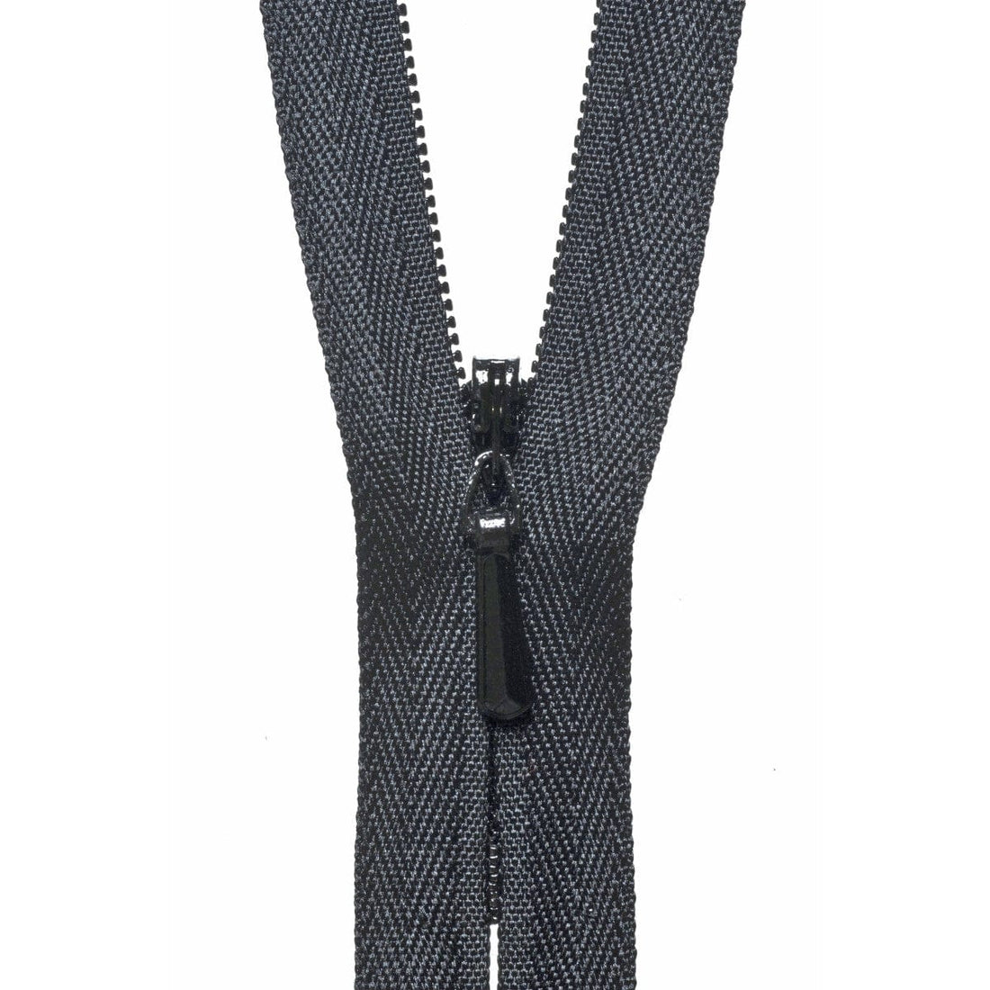 YKK Zips YKK Concealed Zip 20cm / 8 inch: Black (Colour 580) - The Sewing Studio