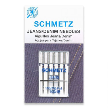 Schmetz Sewing Machine Needles Jeans Size 100/16 Pack of 5