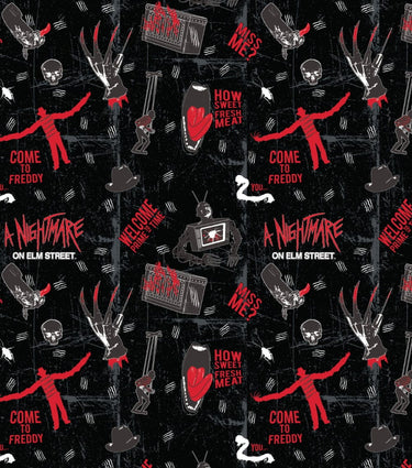 Freddy Kruger Nightmare on Elm Street Fabric Come to Freddy