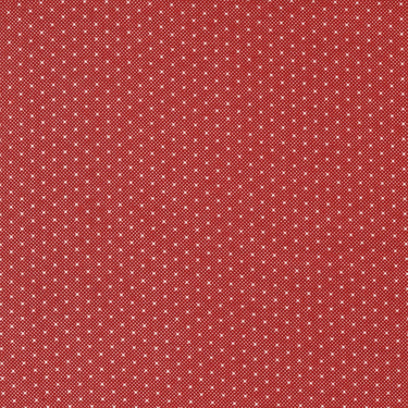 Moda Red And White Gatherings Fabric Double Dots Crimson 49199 16