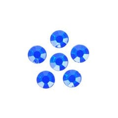Acrylic Stones: Glue-On: Round: 4mm: Royal Blue: Pack of 100