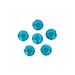 Acrylic Stones: Glue-On: Round: 4mm: Green: Pack of 100