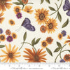 Moda Fabric Sunflower Garden Large Print Porcelain 6891-11 Ruler