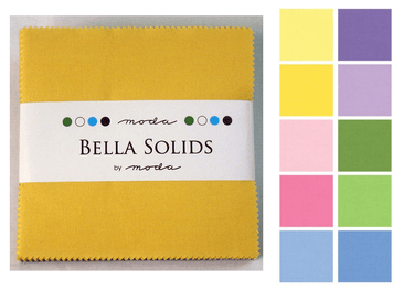 Moda Fabric Bella Solids Charm Pack 30s Colour Theme