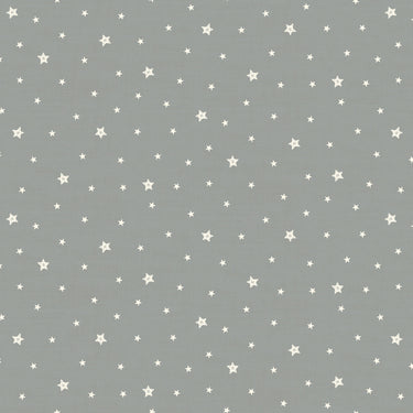 Makower Christmas Fabric Scandi 2023 Stars Silver 2577S