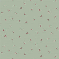 Anni Downs Market Garden Fabric Tossed Sprig Green 2898-17