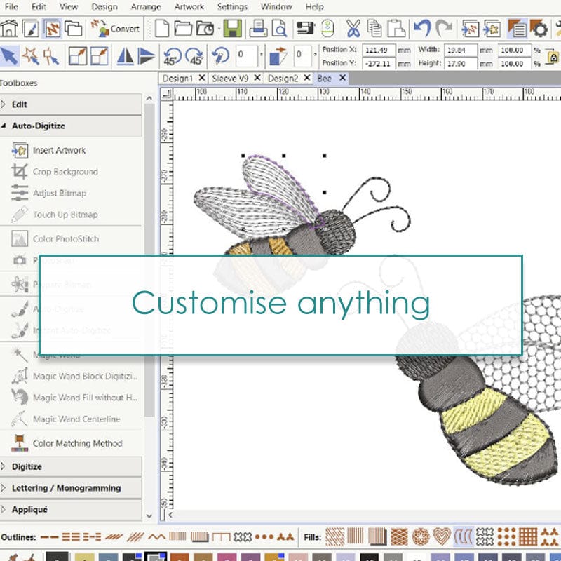 Bernina Sewing Machine Accessories BERNINA Embroidery Software 9 Creator - The Sewing Studio