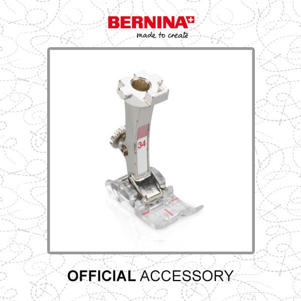 Bernina Sewing Machine Accessories Bernina Reverse Pattern Foot With Clear Sole #34A 0309727100 - The Sewing Studio