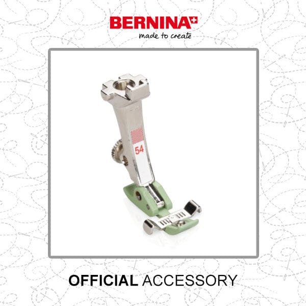 Bernina Sewing Machine Accessories Bernina Zipper Foot # 54V With Sliding Sole 0084797500 - The Sewing Studio