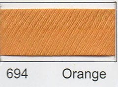 Polycotton Bias Binding: 2.5m x 12mm: Orange