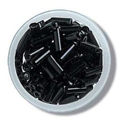 Bugle Beads: Black: Pack of 8g