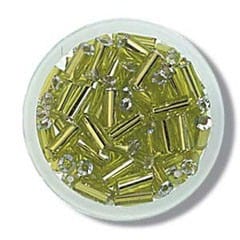 Bugle Beads: Lime: Pack of 8g