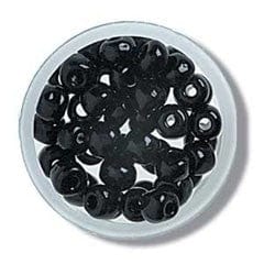 E Beads: Black: 8g in a pack