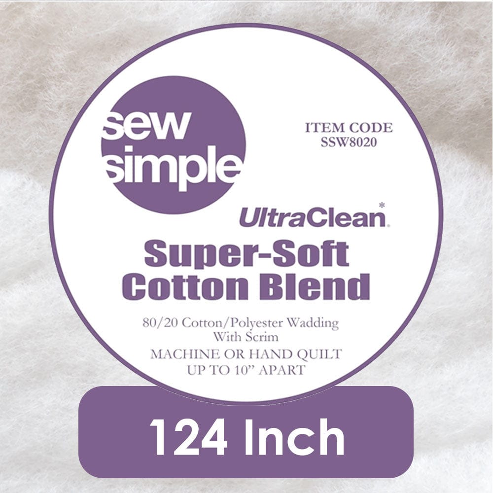 EQS Fabric Wadding Super Soft Wadding 80% Cotton 20% Polyester 124 Inch Wide - The Sewing Studio
