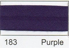 Essential Trimmings Bias Binding Polycotton Bias Binding: 2.5m x 12mm: Purple - The Sewing Studio