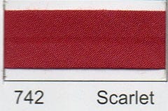 Essential Trimmings Bias Binding Polycotton Bias Binding: 2.5m x 12mm: Scarlet - The Sewing Studio