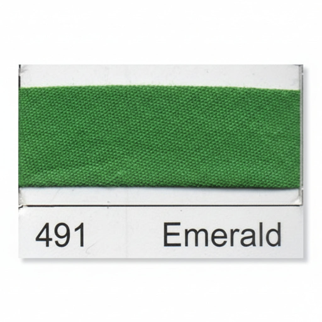 Essential Trimmings Bias Binding Polycotton Bias Binding: 2.5m x 25mm: Emerald - The Sewing Studio