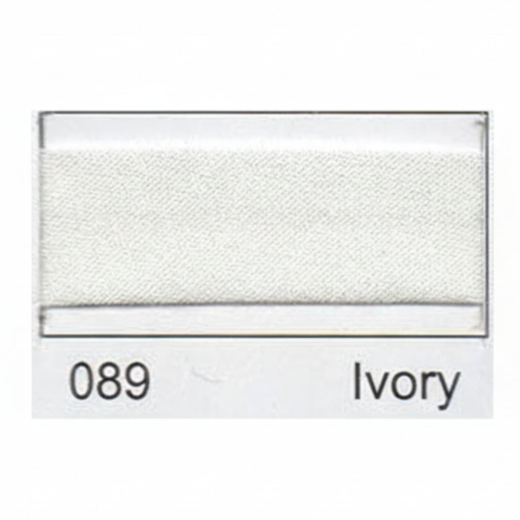 Essential Trimmings Bias Binding Polycotton Bias Binding: 2.5m x 25mm: Ivory - The Sewing Studio