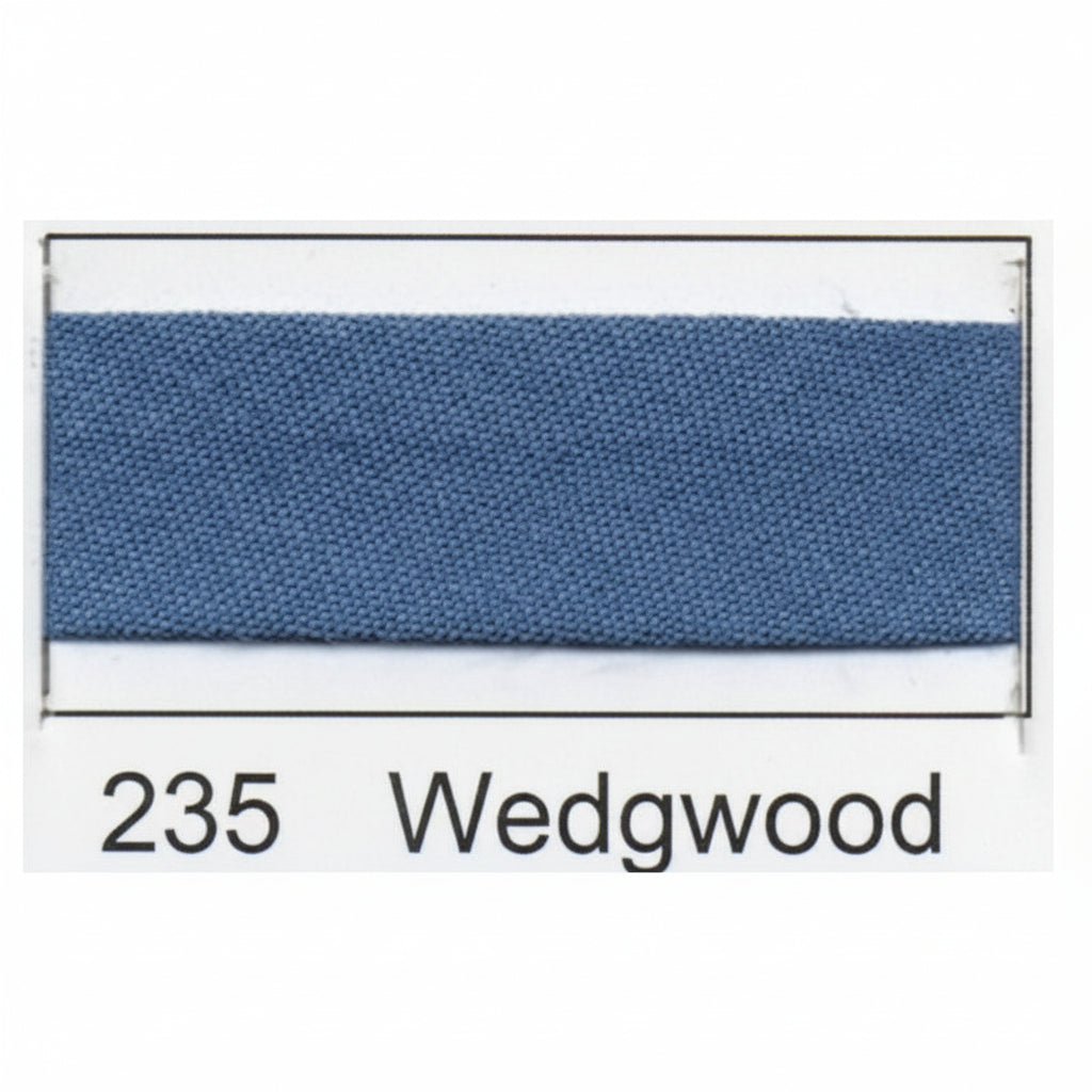 Essential Trimmings Bias Binding Polycotton Bias Binding: 2.5m x 25mm: Wedgewood Blue - The Sewing Studio
